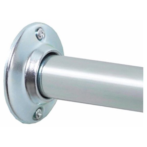 Zenith Zenith AL500S 60 in. Chrome Aluminum Builders Shower Rod 769190